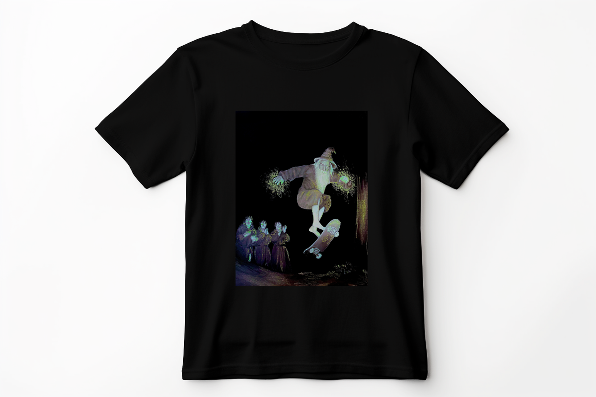 Rad Wizard on Skateboard T-Shirt